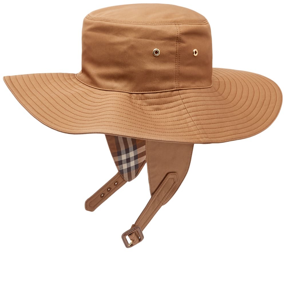 Burberry Women's Ear Muff Bucket Hat in Dusty Caramel Burberry