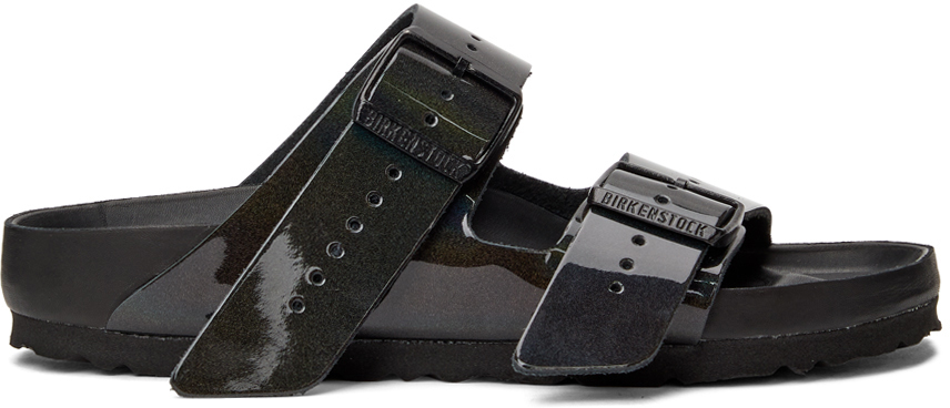 rick owens iridescent birkenstock