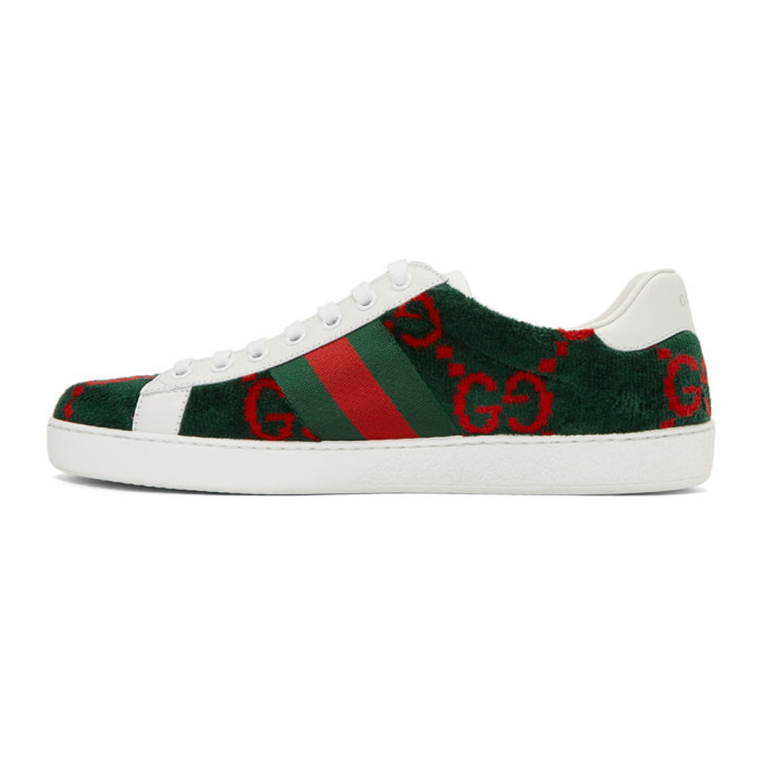 green velvet gucci shoes