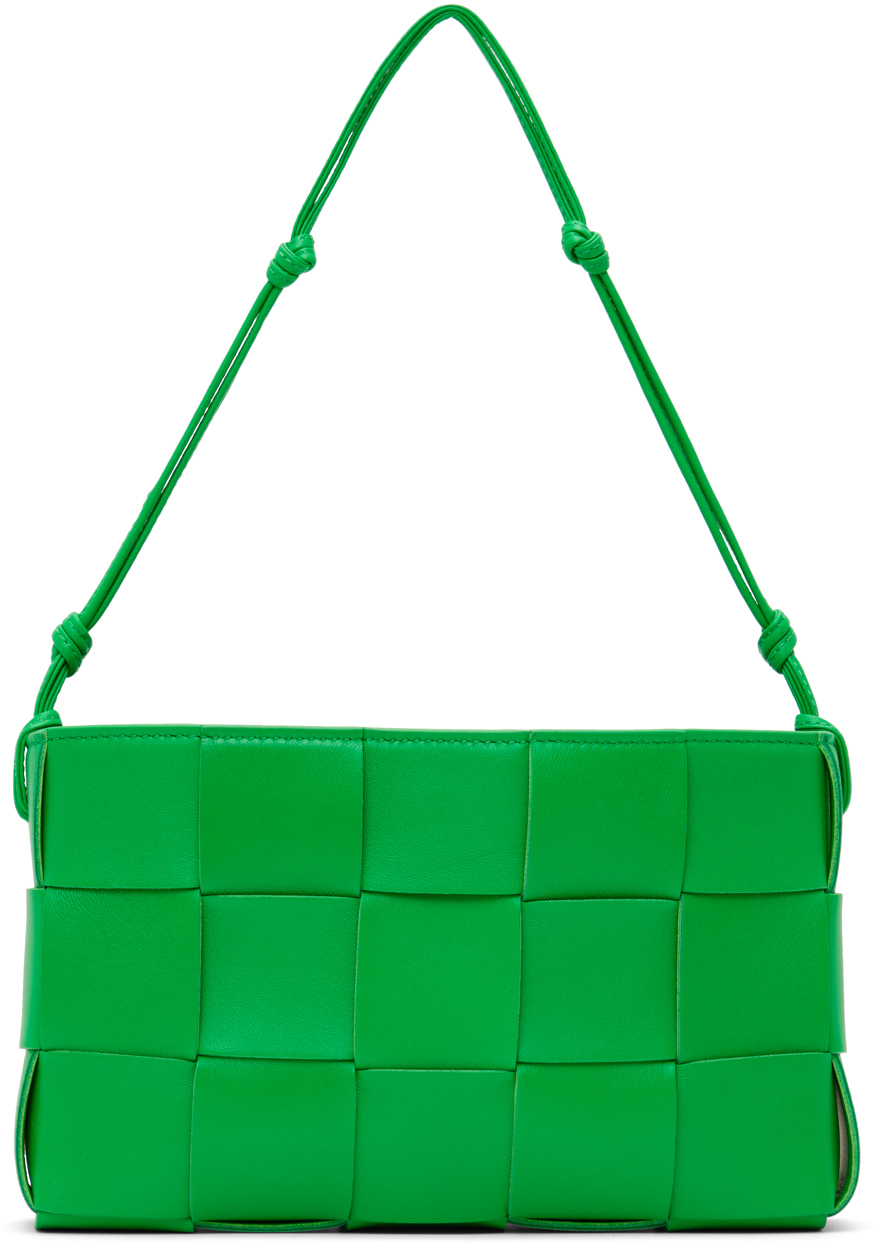 Photo: Bottega Veneta Green Cassette Pouch Bag