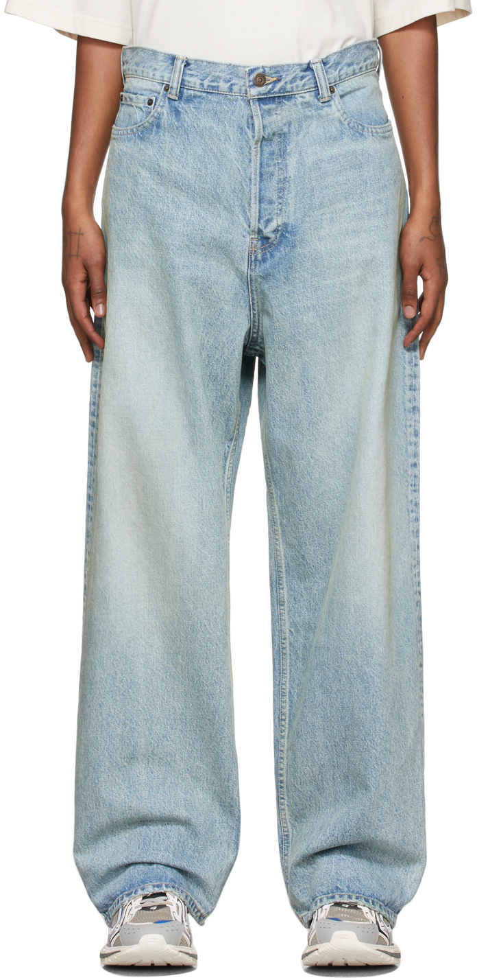 Balenciaga Blue Large Baggy Jeans Balenciaga