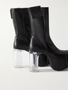 Rick Owens - Fogpocket Leather Platform Boots - Black