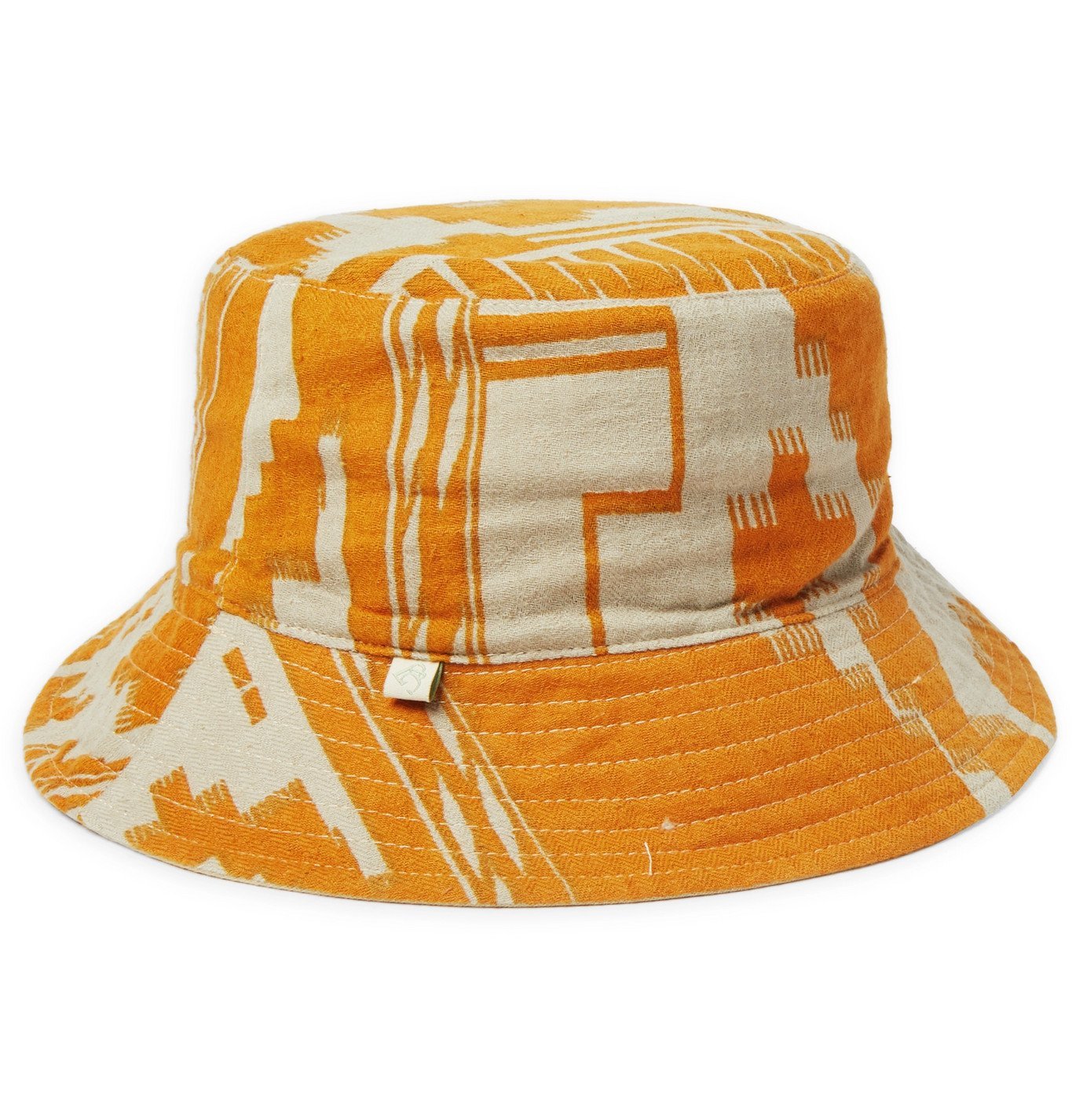 LOVAT&GREEN - Reversible Printed Cotton Bucket Hat - Orange LOVAT&GREEN