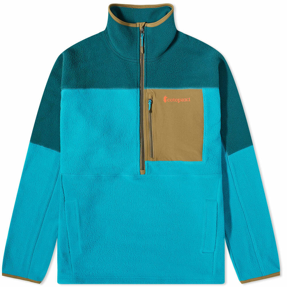 Cotopaxi Men's Abrazo HalfZip Fleece Jacket in Deep Ocean/Mineral Blue