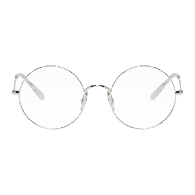 ray ban silver round glasses