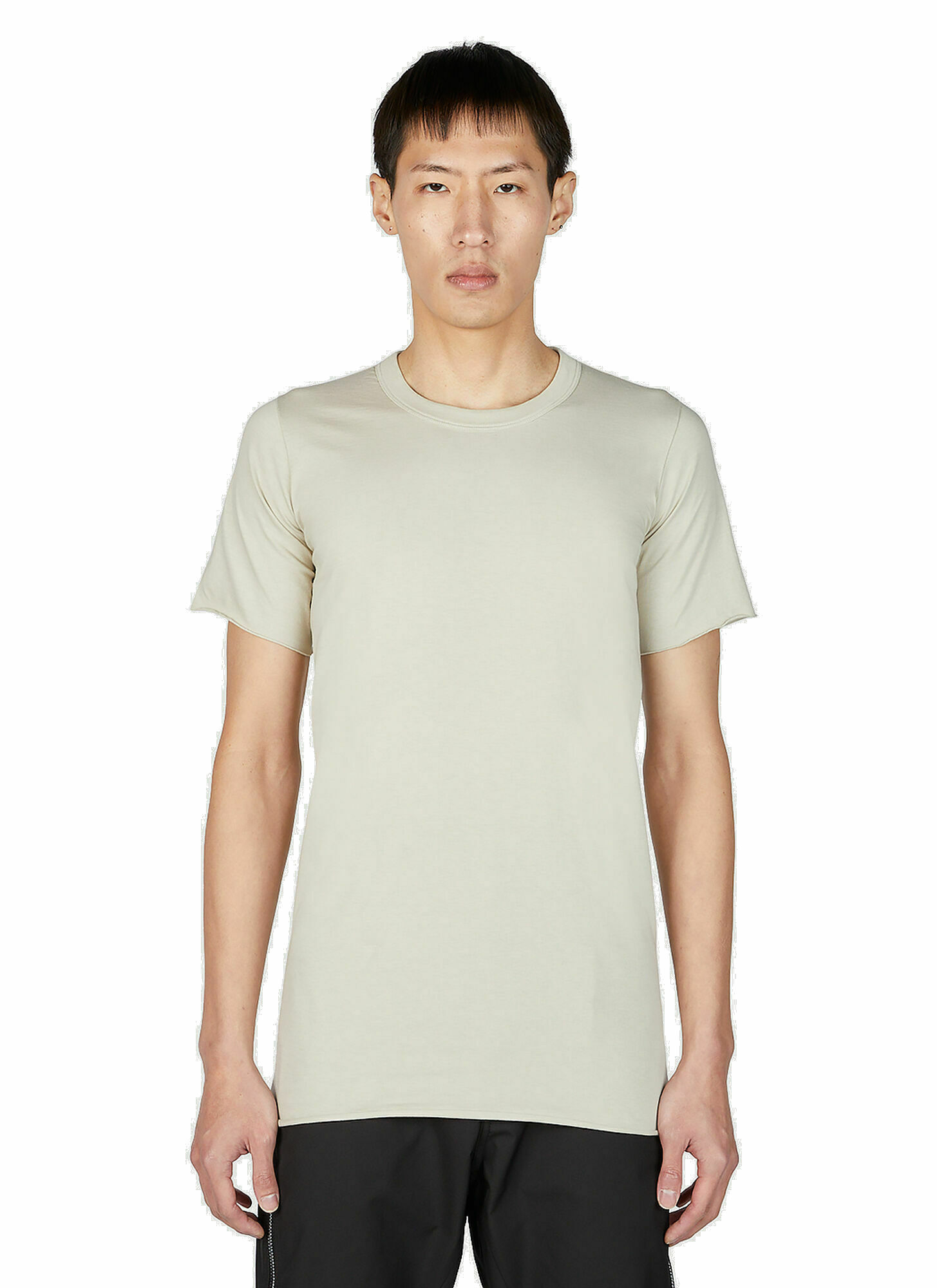 Photo: Rick Owens - Basic T-Shirt in Light Grey