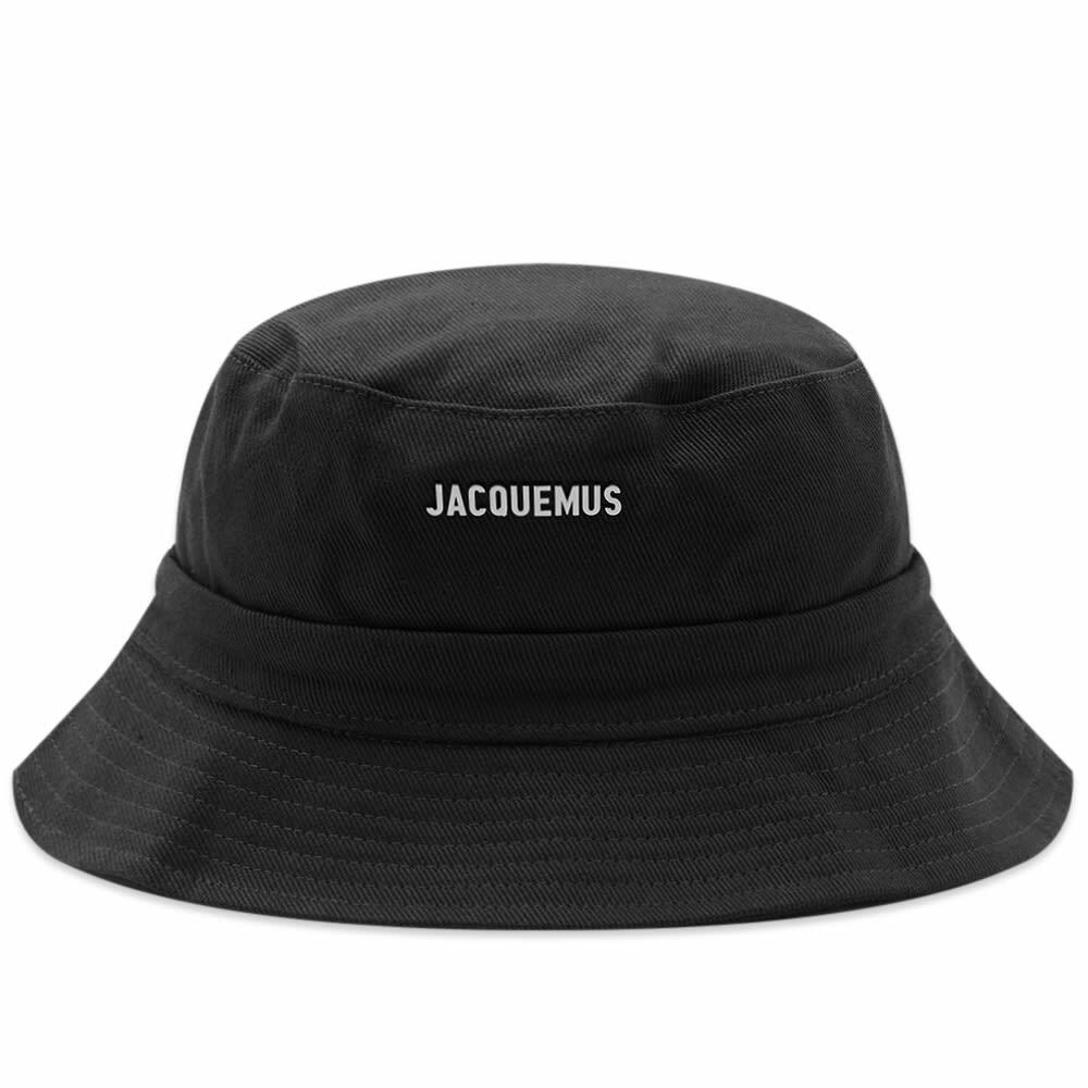 Jacquemus Men's Le Bob Gadjo Bucket Hat in Black Jacquemus