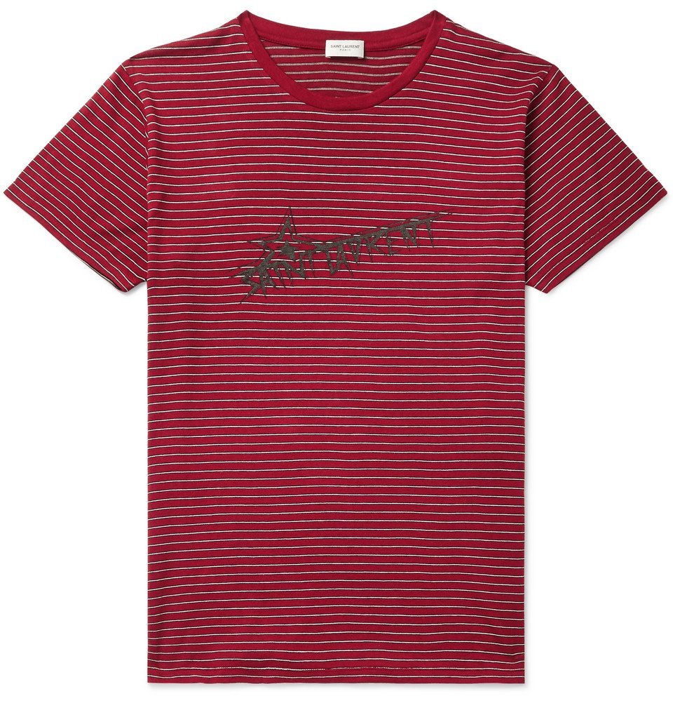 red ysl shirt