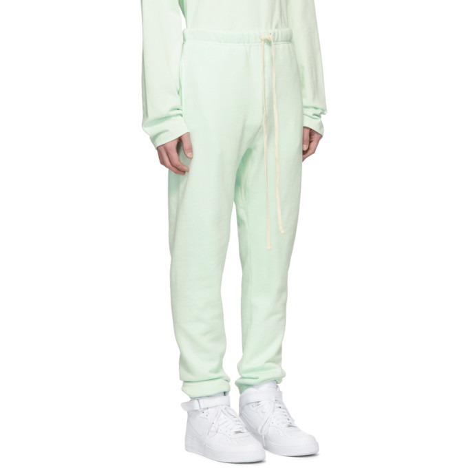 Essentials SSENSE Exclusive Green Fleece Lounge Pants Essentials Essentials SSENSE Exclusive Green Fleece Lounge Pants Essentials