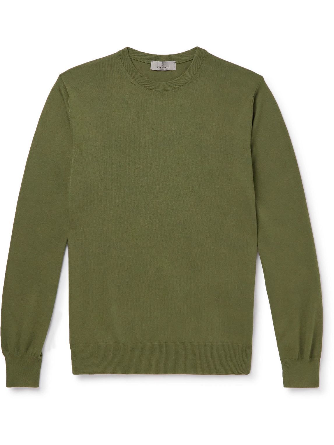 Canali - Cotton Sweater - Green Canali