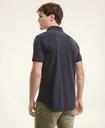 Brooks Brothers Men's Washed Cotton Pique Short-Sleeve Knit Shirt | Dark Blue