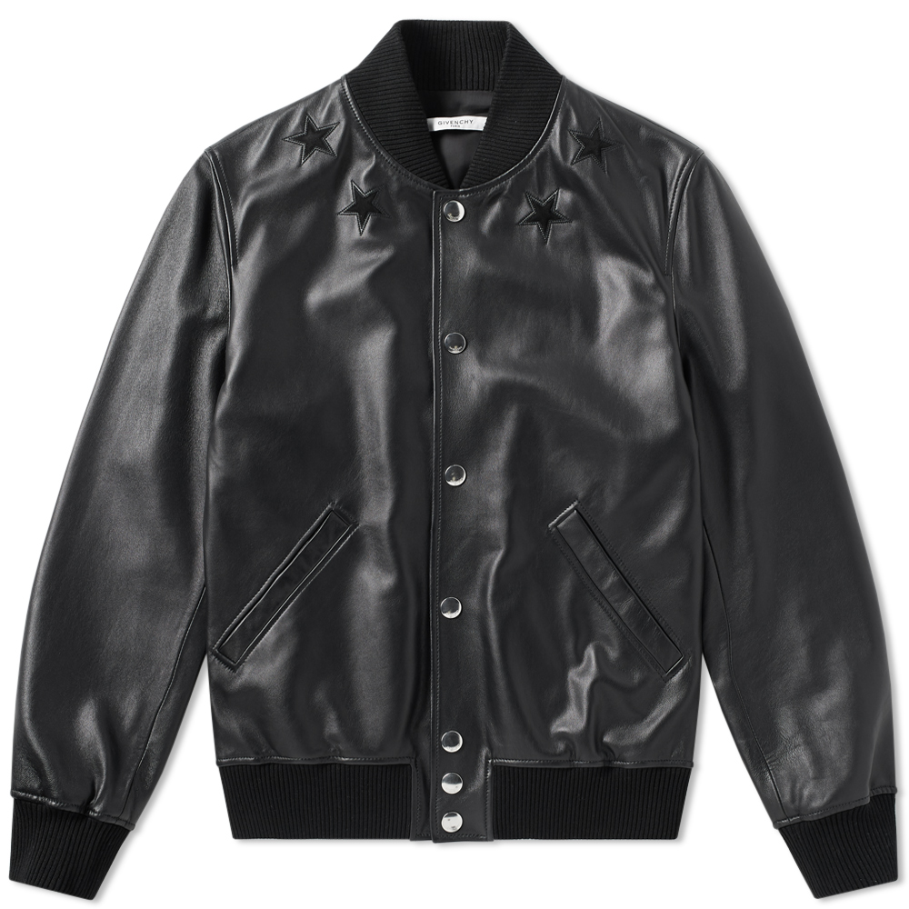 Givenchy Tonal Leather Varsity Jacket Givenchy