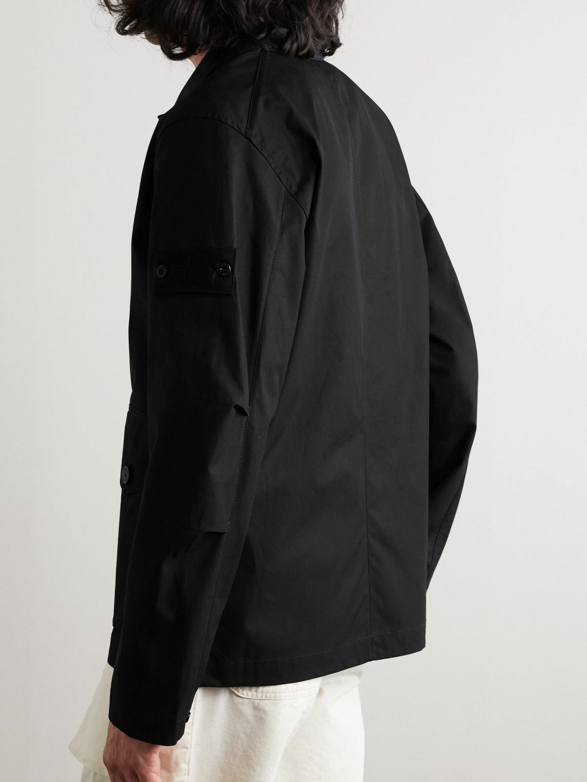 Stone Island - Logo-appliquéd Cotton-canvas Jacket - Black Stone Island