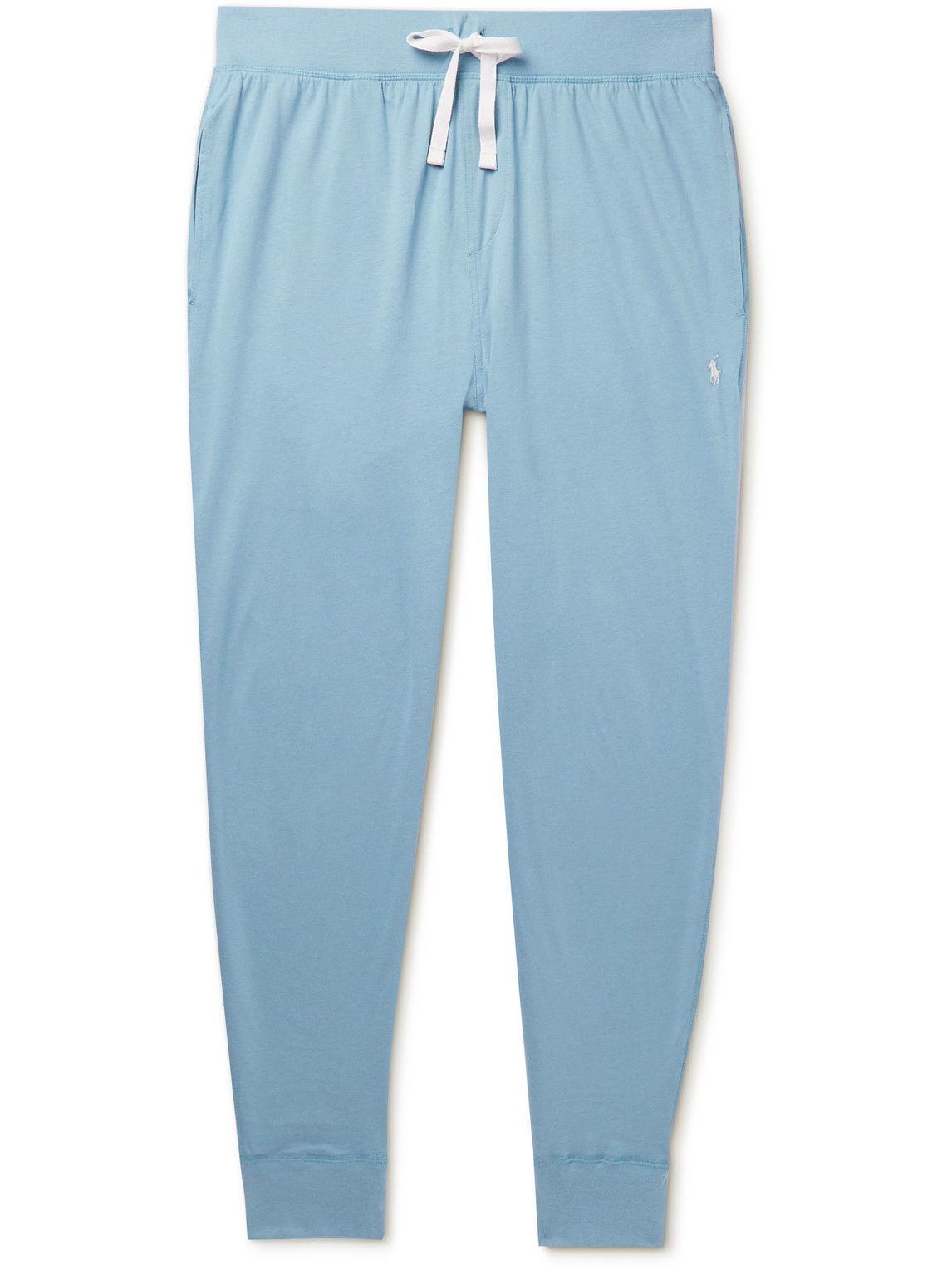 Polo Ralph Lauren - Logo-Embroidered Cotton-Jersey Pyjama Trousers - Blue