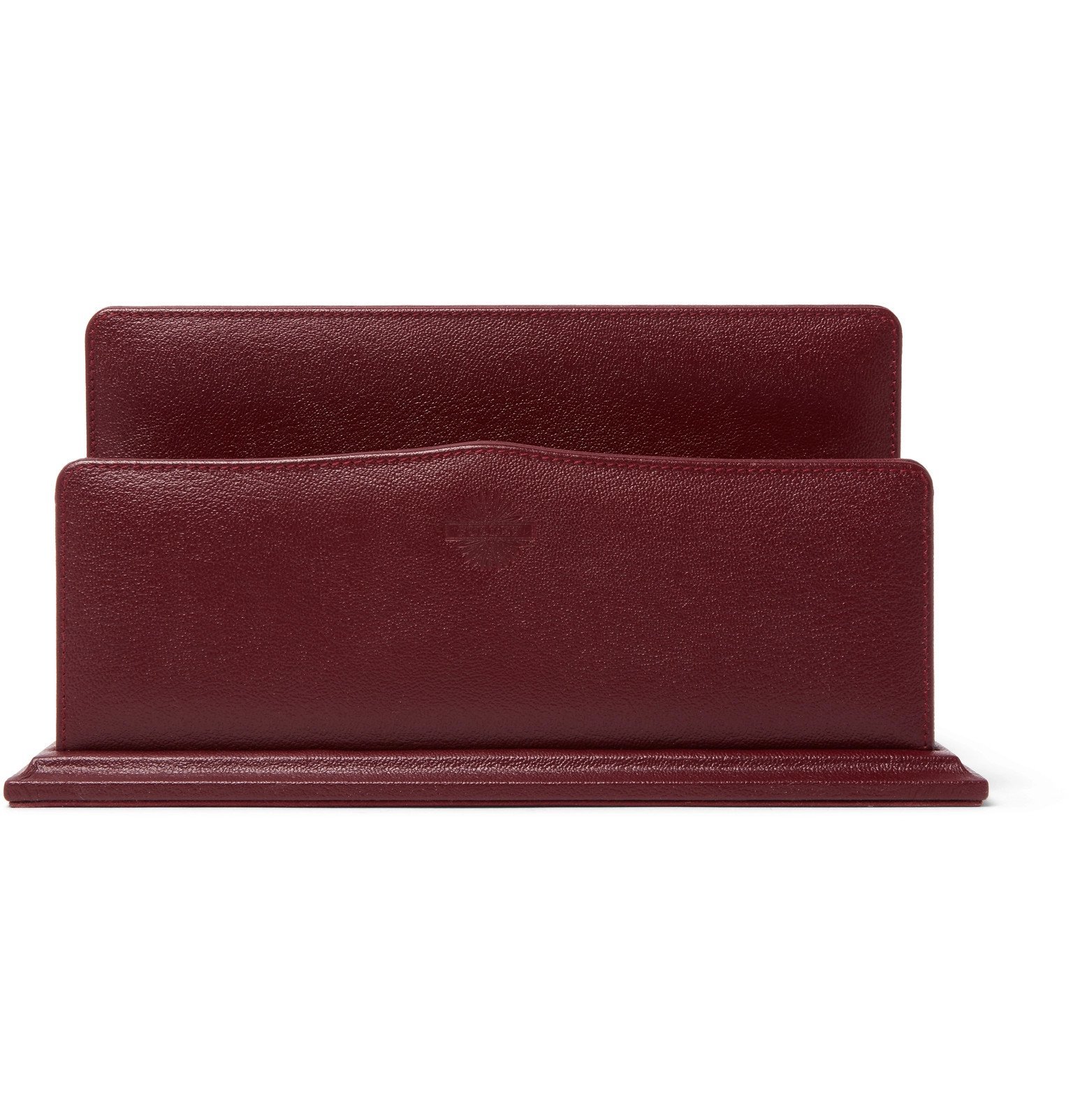James Purdey & Sons - Textured-Leather Letter Rack - Red Purdey
