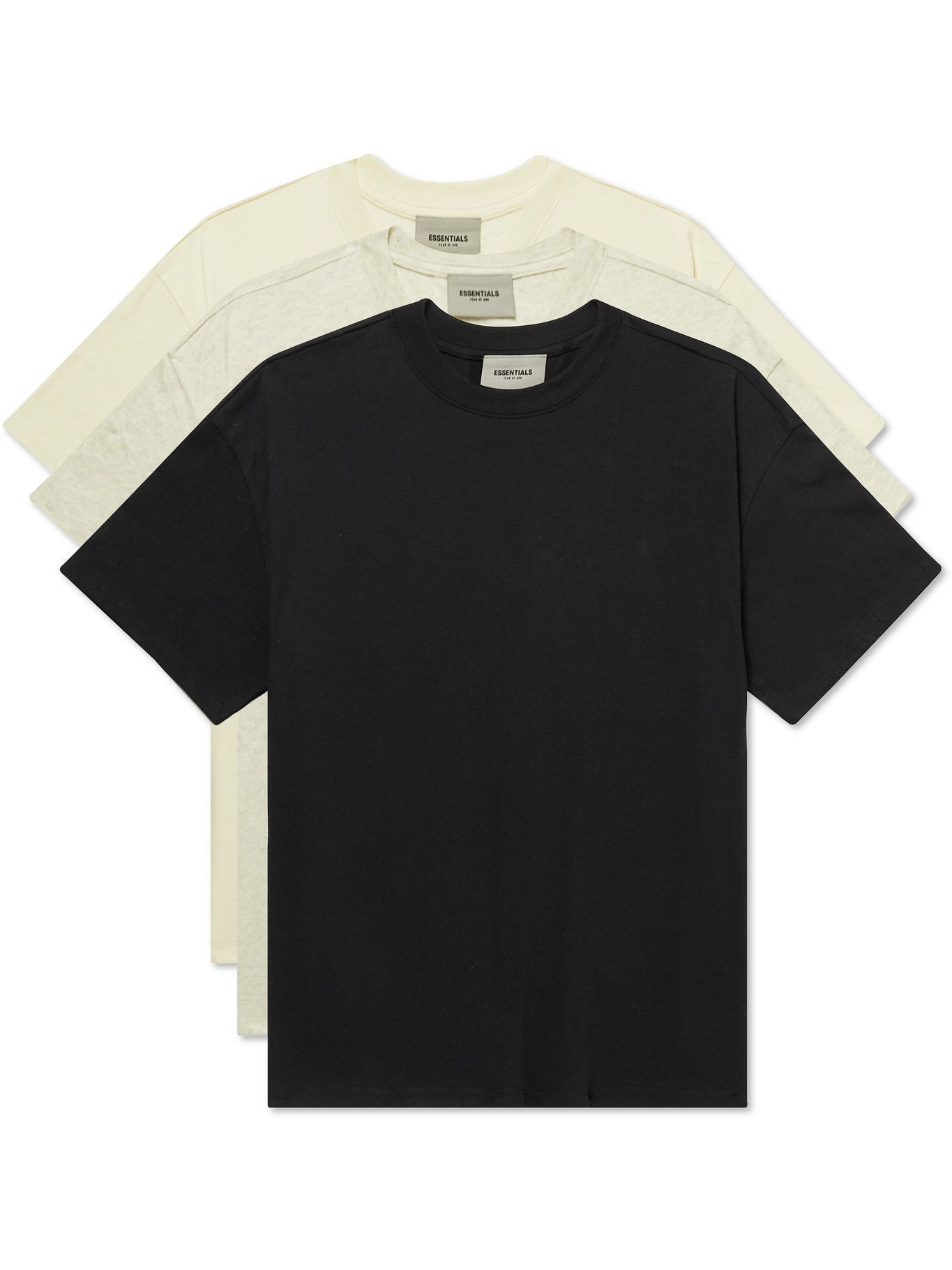 Fear of God Essentials - Three-Pack Cotton-Blend Jersey T-Shirts ...