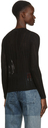 032c Black Floating Rib Sweater