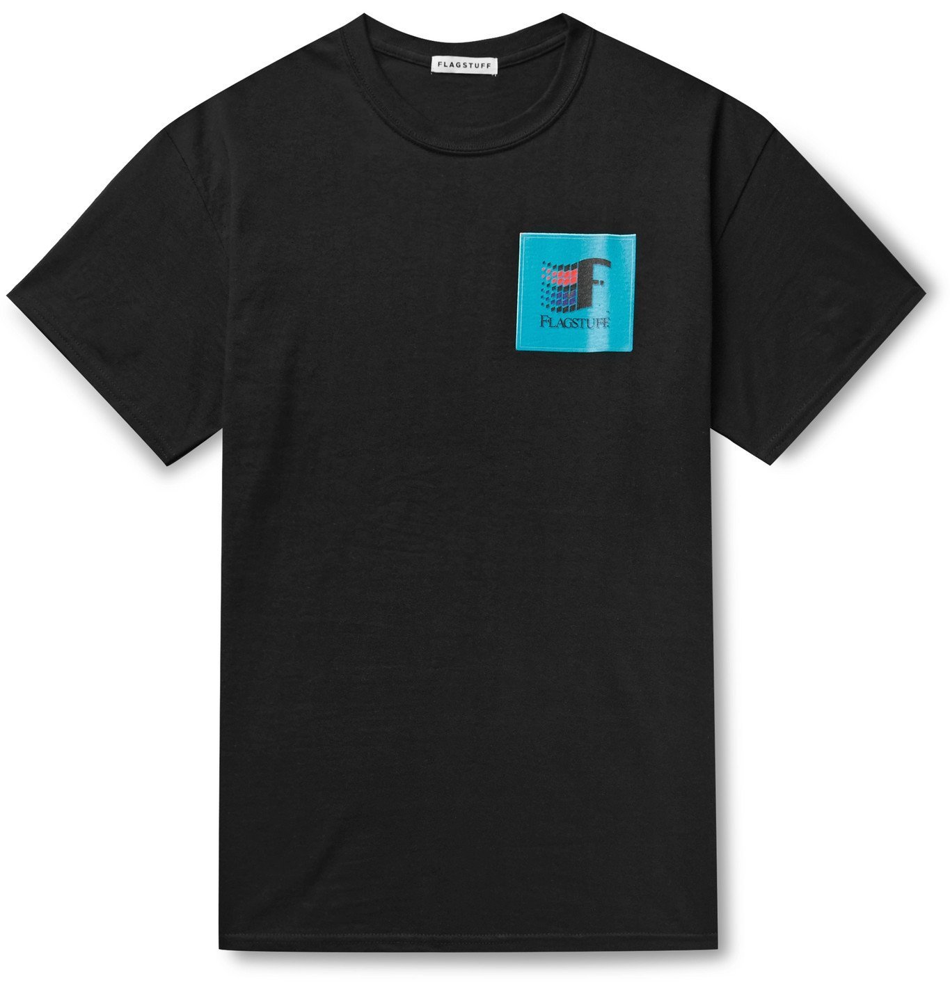 Flagstuff - Logo-Print Cotton-Jersey T-Shirt - Black Flagstuff