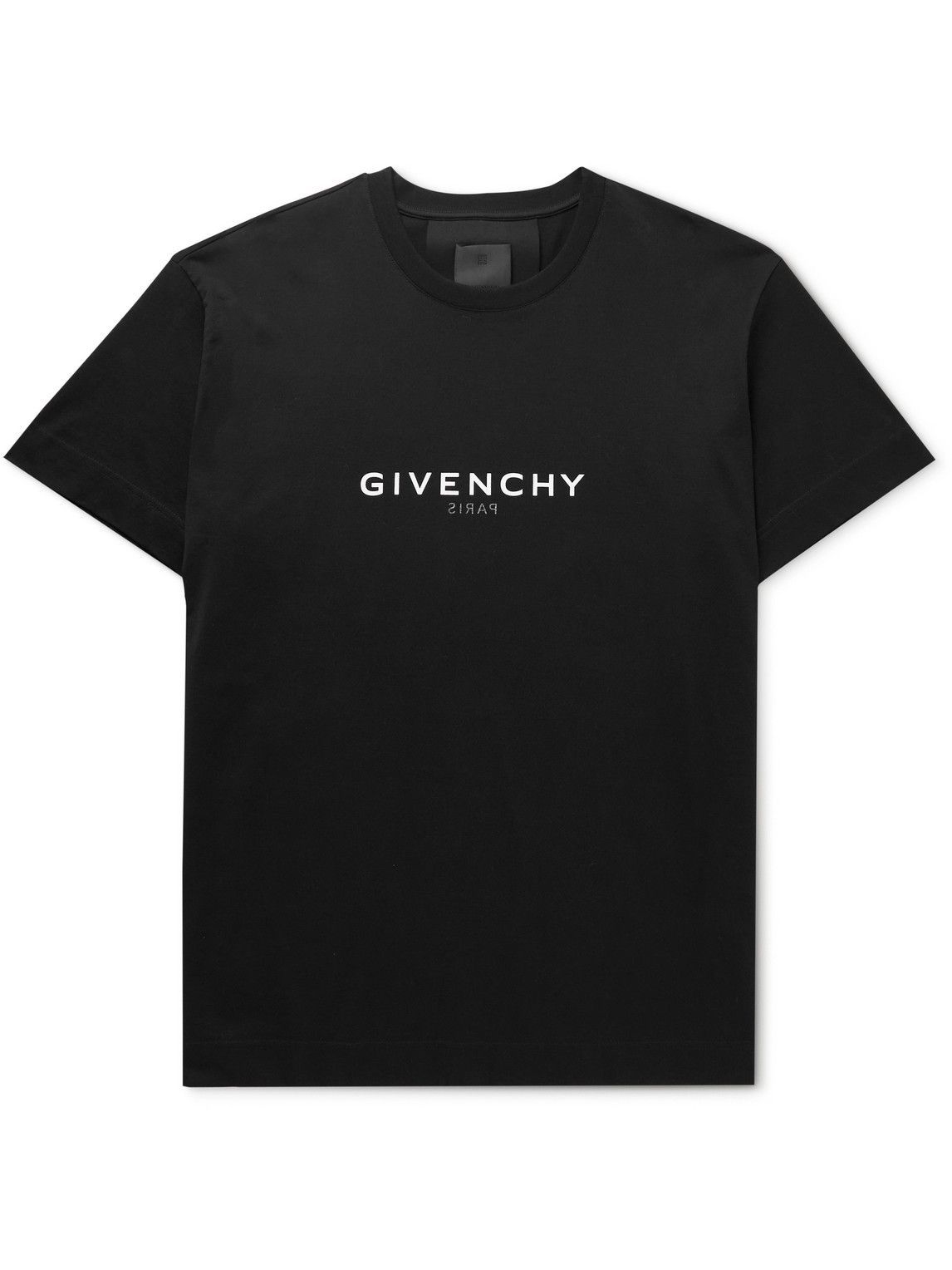 Givenchy Black Sequinned Logo Long-Sleeve T-Shirt