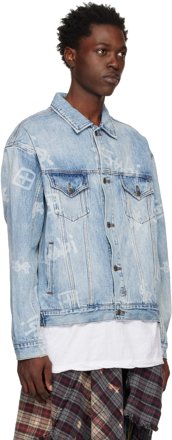 Ksubi Blue Oh G Kash Box Denim Jacket Ksubi