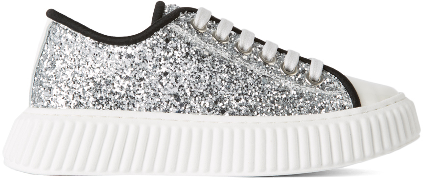 glitter silver sneakers