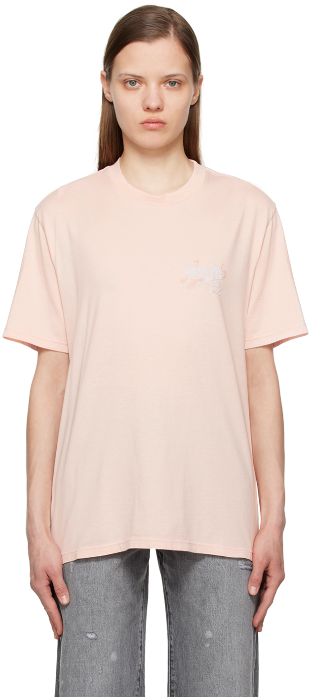 AMIRI Pink Flocked T-Shirt Amiri