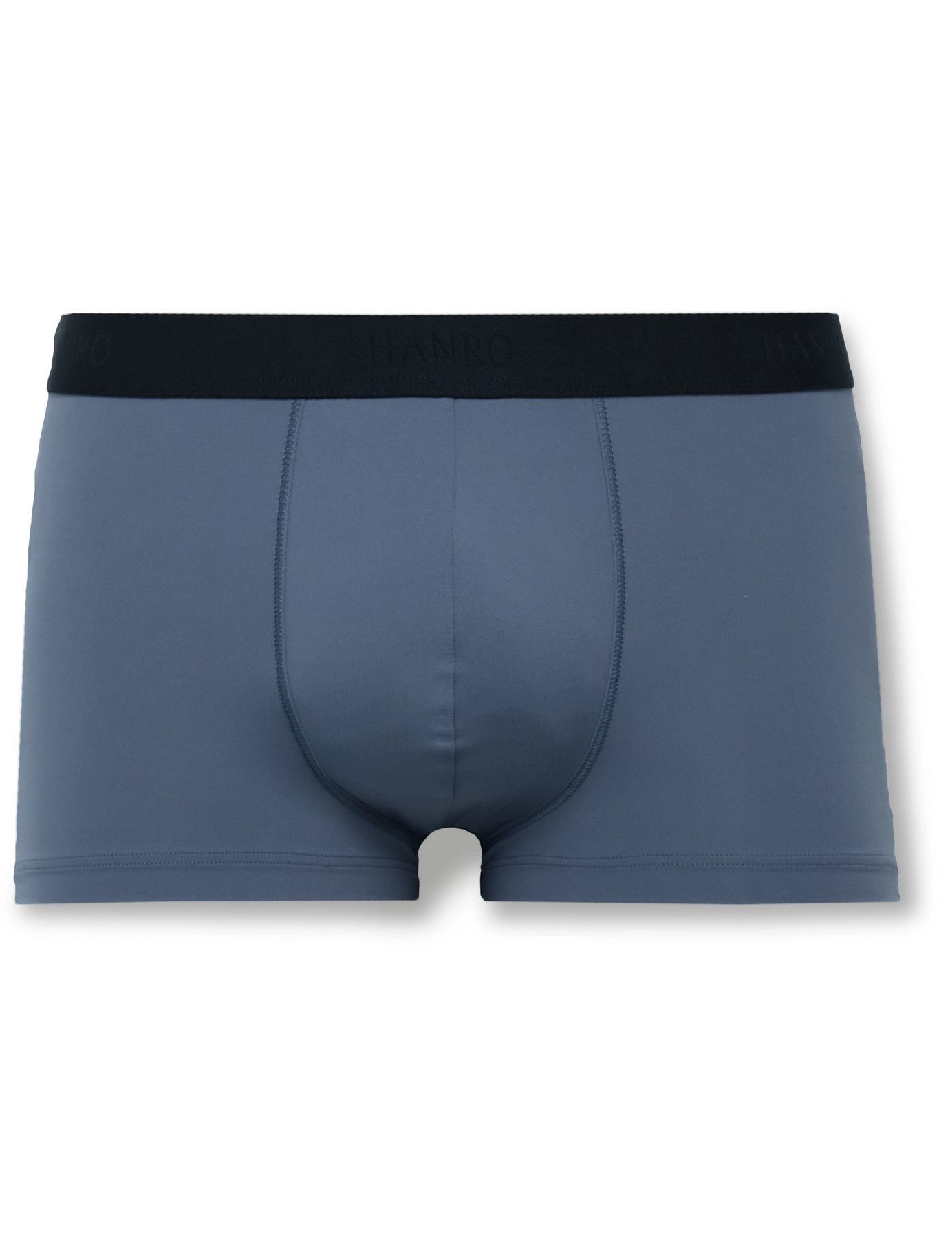 Hanro - Stretch-Jersey Boxer Briefs - Blue Hanro