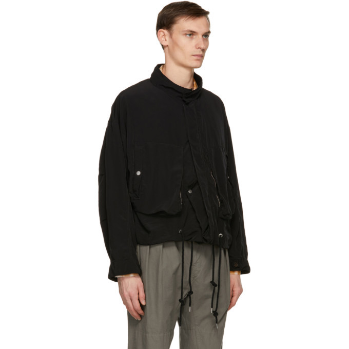 BED J.W. FORD Black Short Mods Jacket BED J.W. FORD