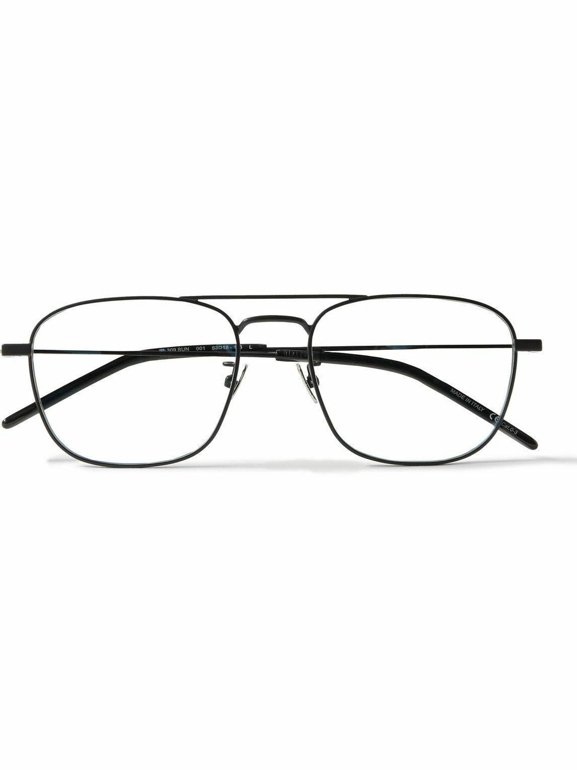 SAINT LAURENT AviatorStyle Metal Optical Glasses Saint Laurent