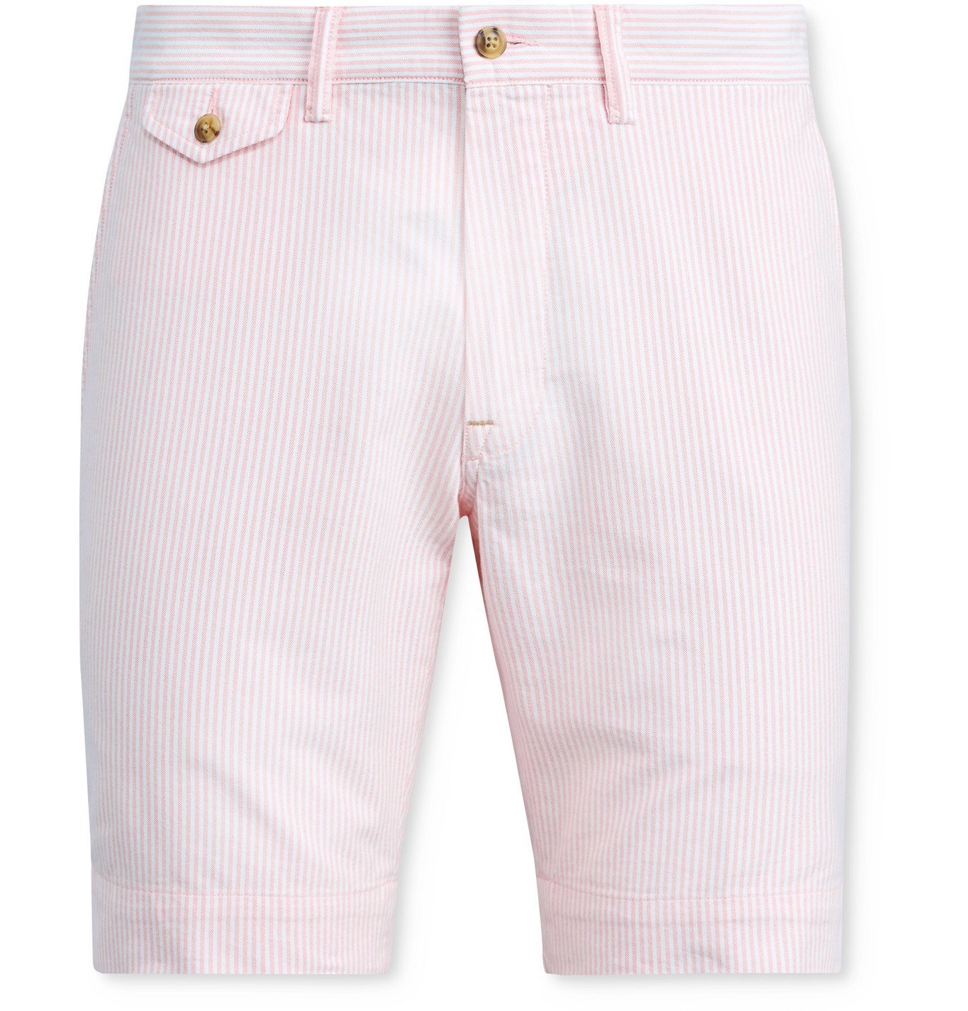 POLO RALPH LAUREN - Bedford Pinstriped Stretch-Cotton Twill Shorts ...