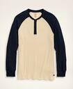 Brooks Brothers Men's Cotton Blend Waffle Henley Sleep Set | Navy