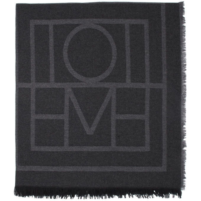 Toteme Grey Cashmere Como Scarf Toteme