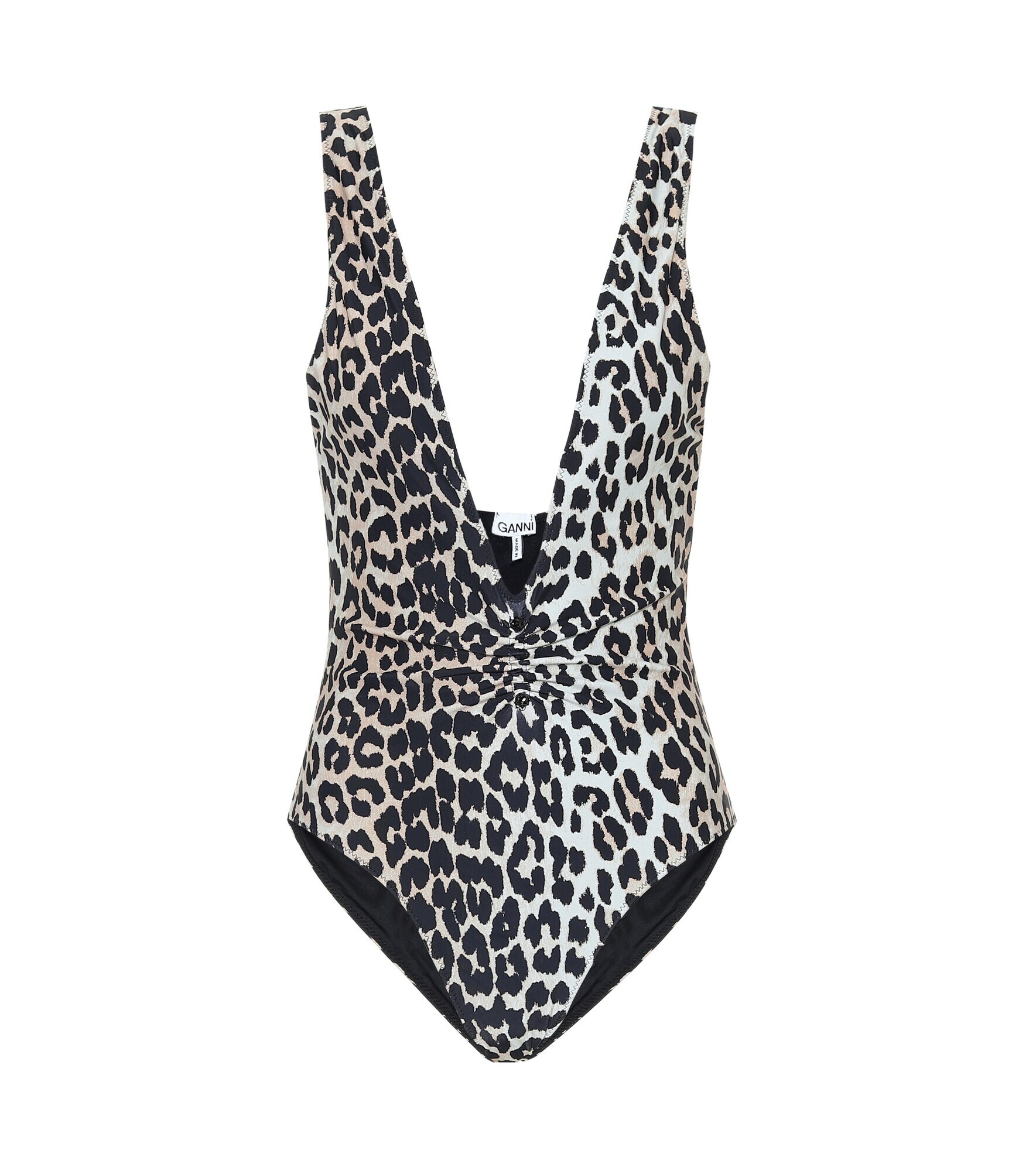 Ganni Leopard Print Swimsuit Ganni