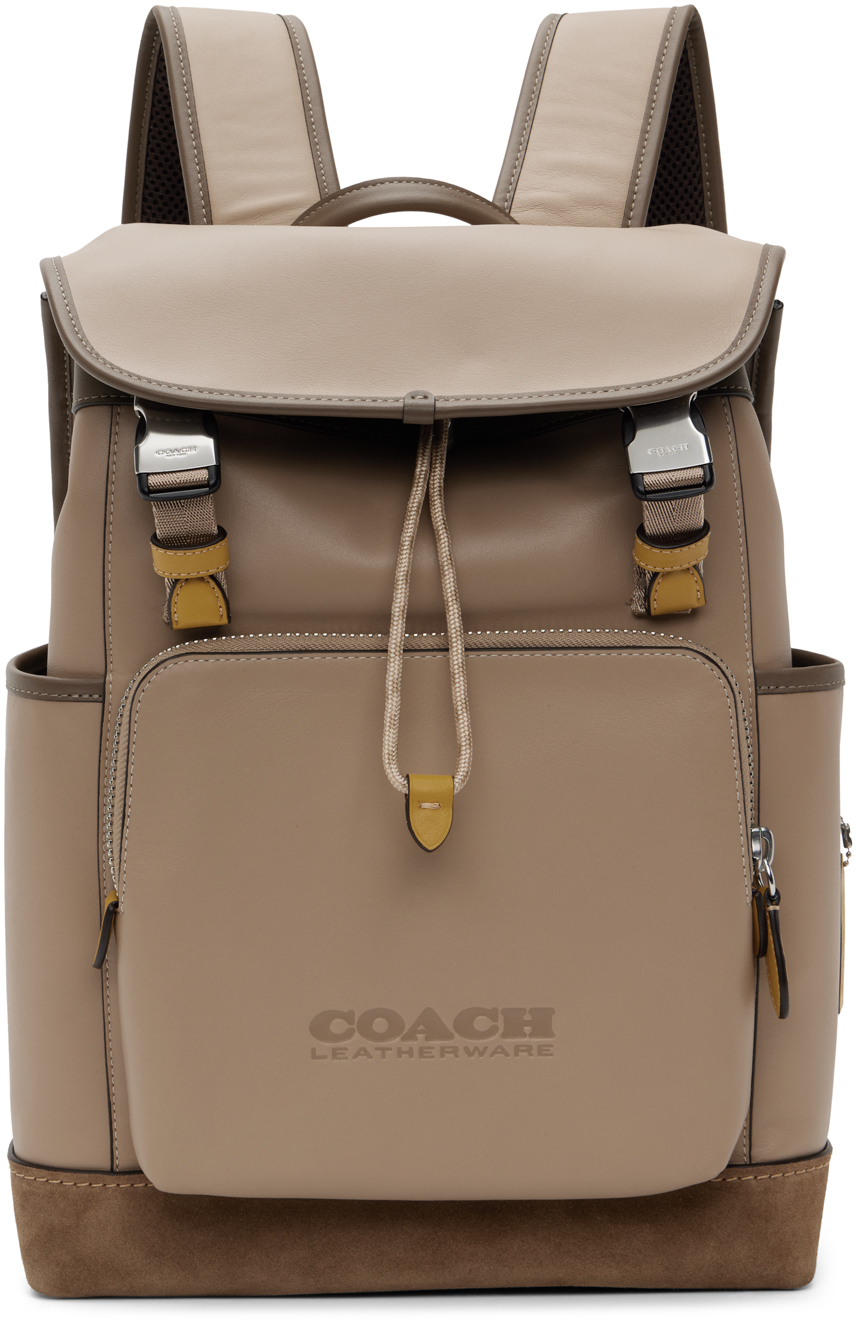 Coach 1941 Tan League Flap Backpack Coach 1941