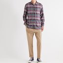 Oliver Spencer - New York Special Checked Organic Cotton and Tencel-Blend Flannel Shirt - Red