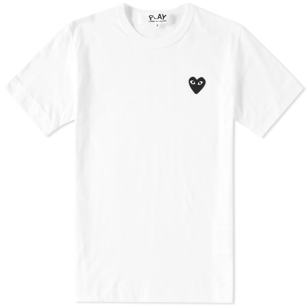 comme des garcons play basic logo tee