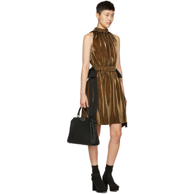 gold lurex jumpsuit fendi