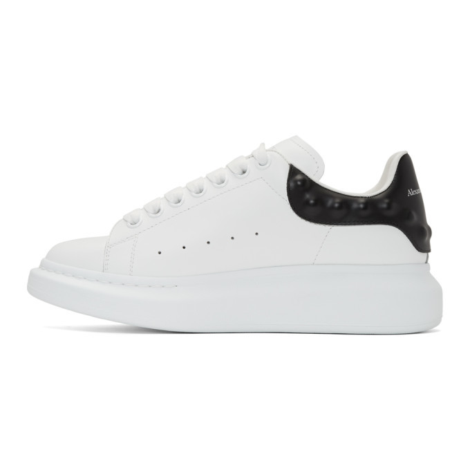 Alexander McQueen White and Black Studded Oversized Sneakers Alexander ...