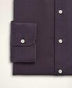 Brooks Brothers Men's Stretch Milano Slim-Fit Dress Shirt, Non-Iron Poplin English Spread Collar Gingham | Purple