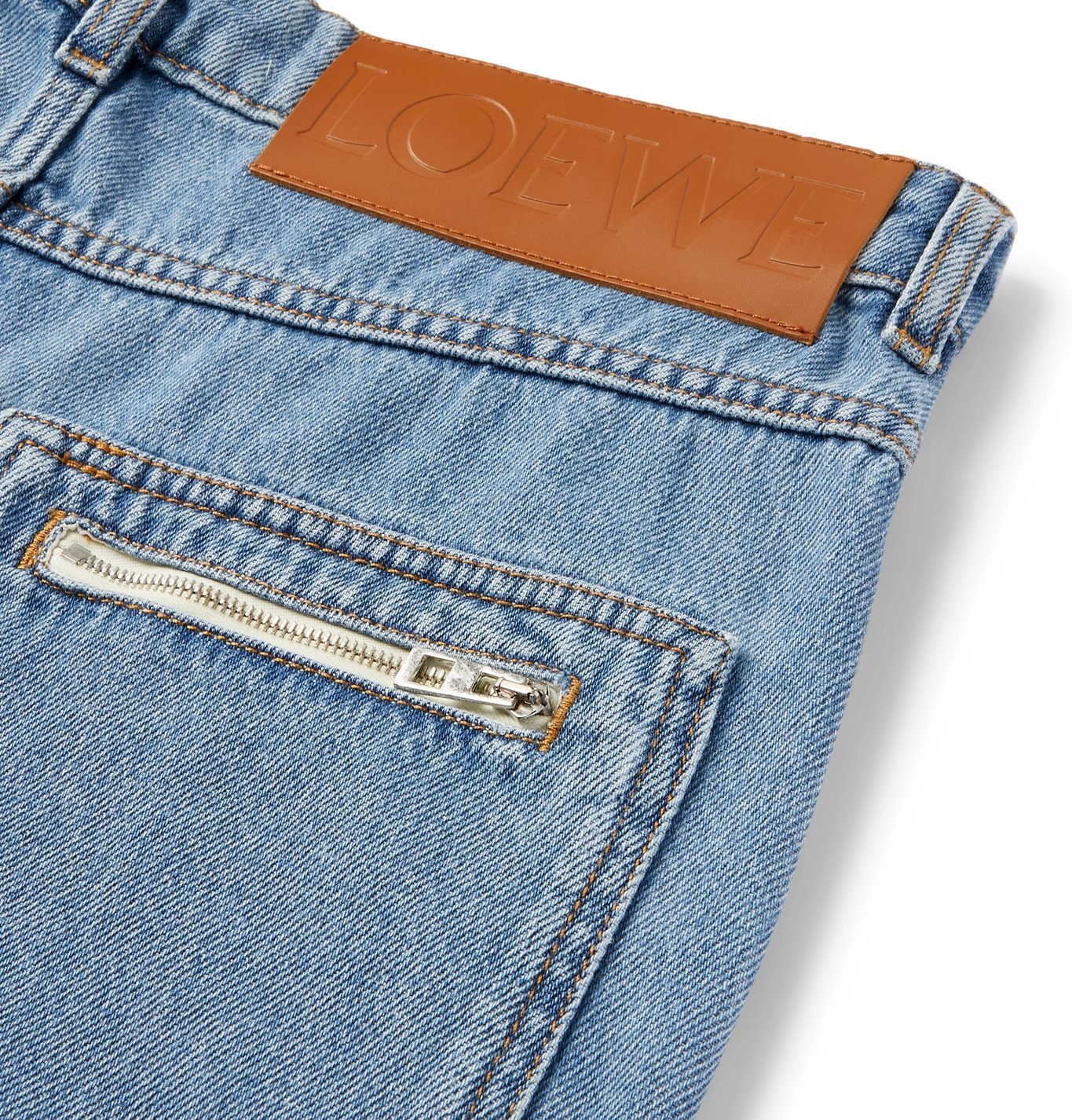 LOEWE - Fisherman Cropped Wide-Leg Jeans - Blue Loewe