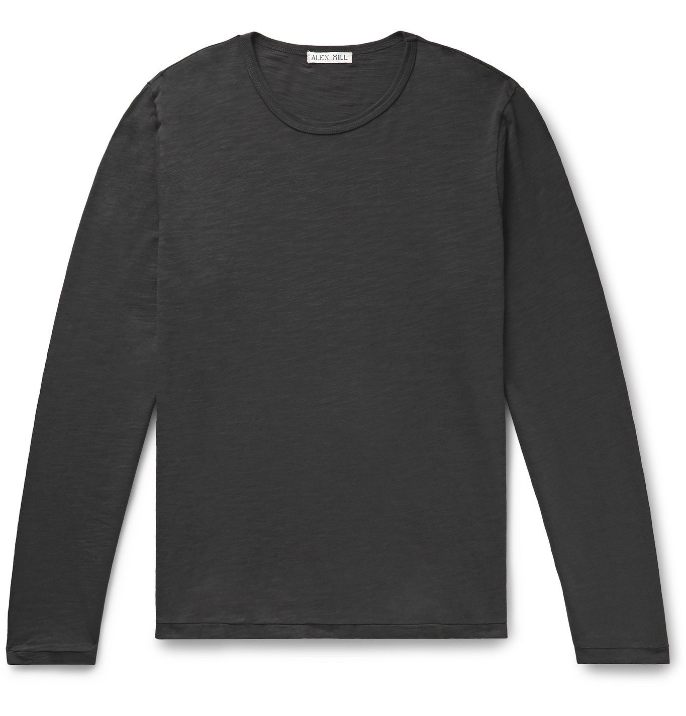Alex Mill - Standard Slub Cotton-Jersey T-Shirt - Black Alex Mill