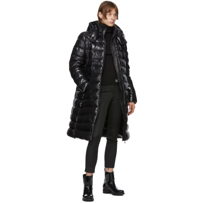 Moncler Black Down Moka Coat Moncler