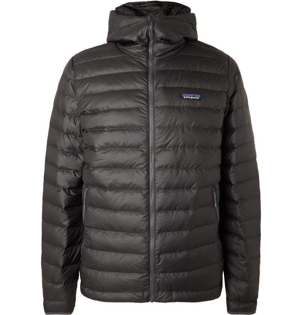 Patagonia - Quilted DWR-Coated Ripstop Hooded Down Jacket - Anthracite ...