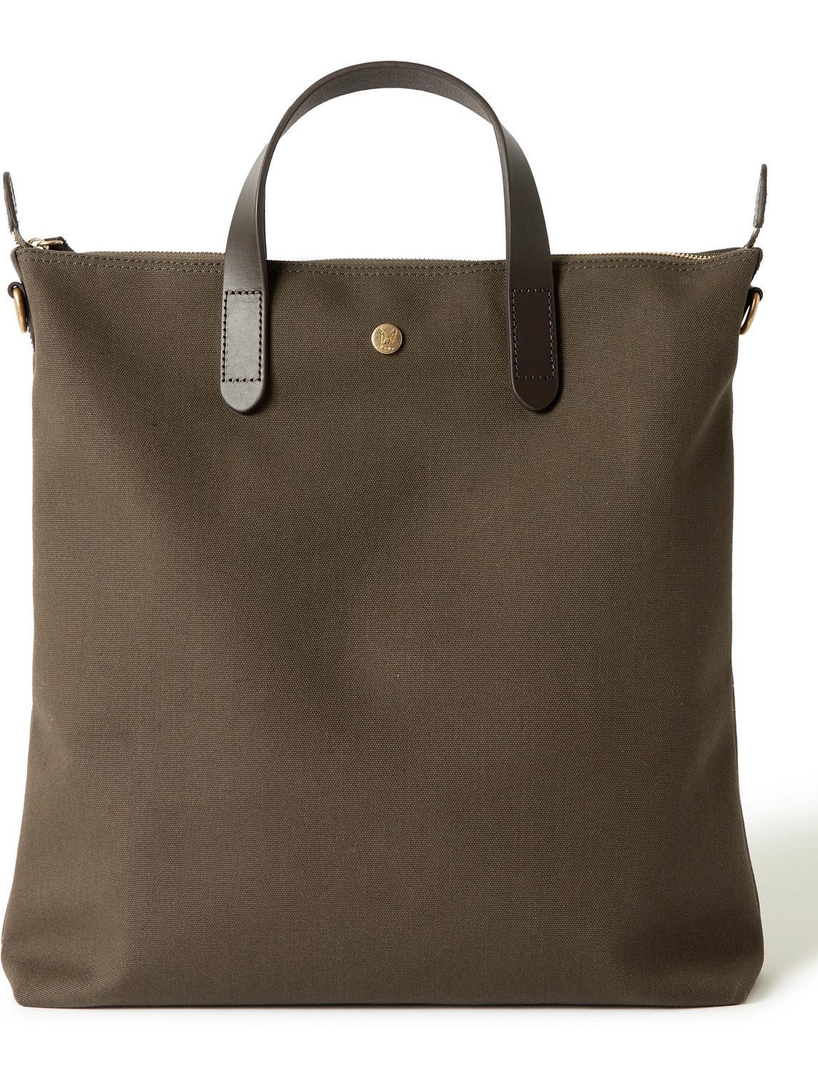 Mismo - Leather-Trimmed Canvas Tote Bag Mismo