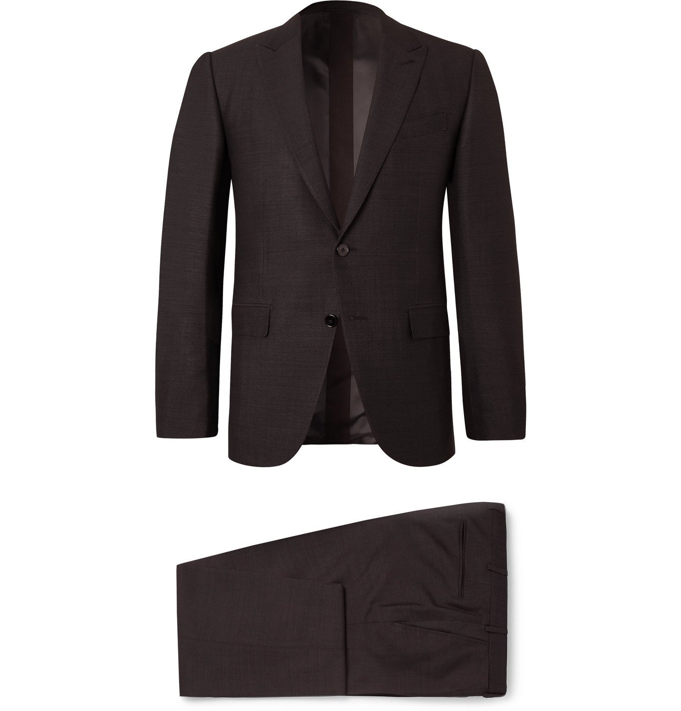 Ermenegildo Zegna - Slim-Fit Silk and Wool-Blend Suit - Gray ...