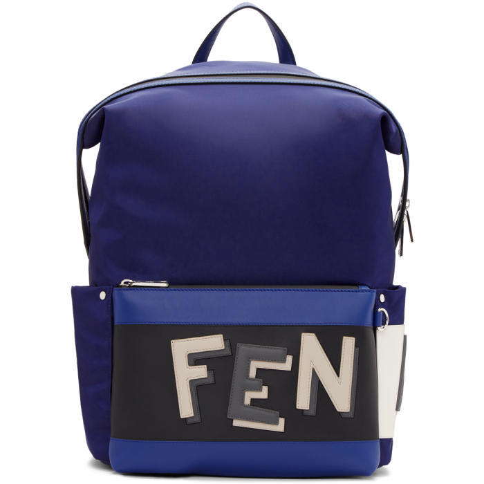 fendi blue backpack