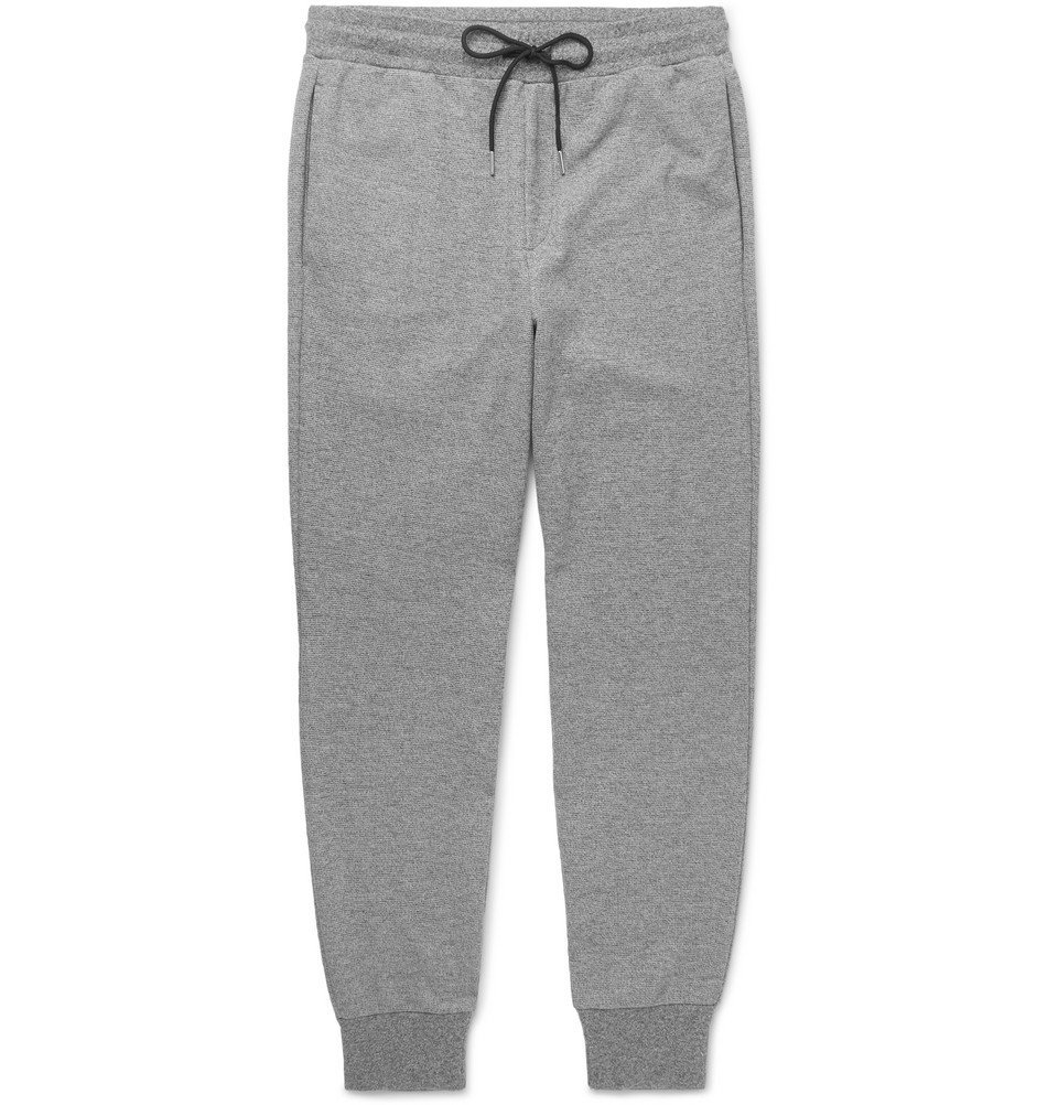 Theory - Essential Slim-Fit Tapered Mélange Stretch-Knit Sweatpants ...