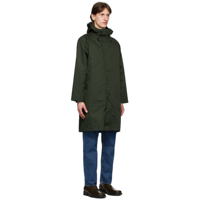 Barbour Green Hooded Hunting Coat