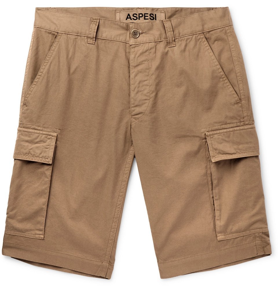 slim fit cotton shorts