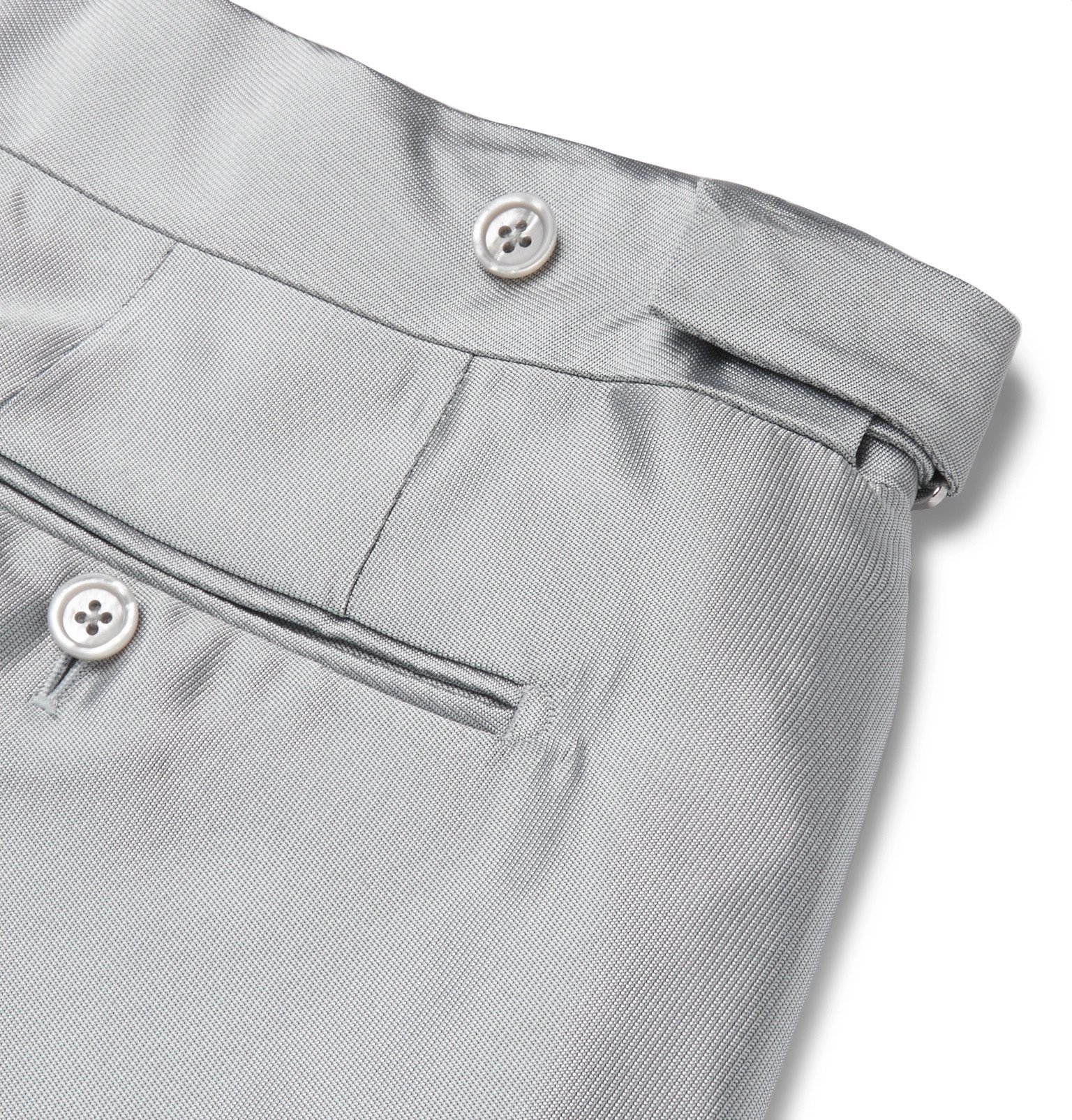 TOM FORD - Silver Slim-Fit Satin-Twill 